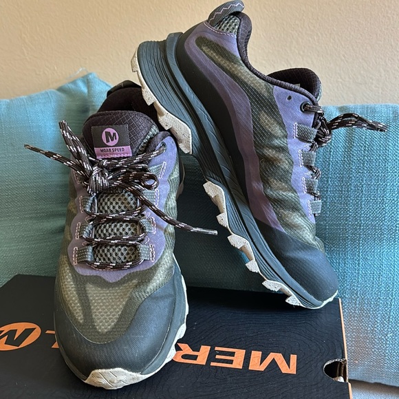 Like New! Merrell Moab Speed, Size 6, color Lichen. Worn Once!. In original box. - Picture 16 of 16